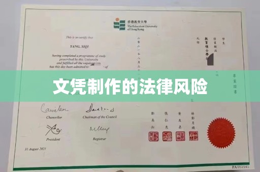 孙吴文凭制作的法律风险