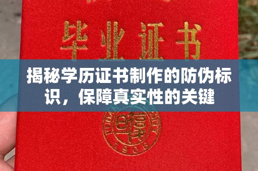 孙吴揭秘学历证书制作的防伪标识，保障真实性的关键