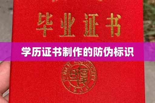 孙吴学历证书制作的防伪标识