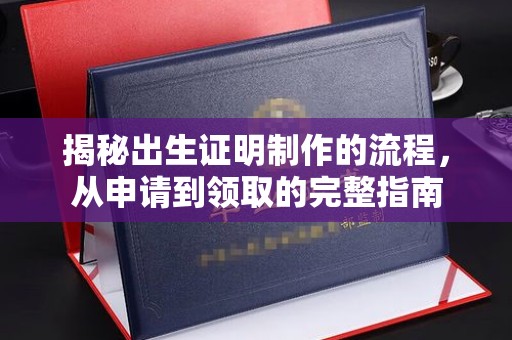 孙吴揭秘出生证明制作的流程，从申请到领取的完整指南