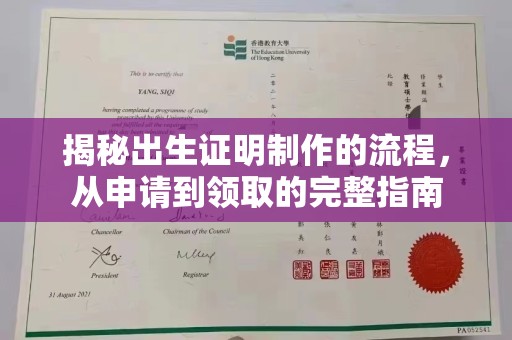 孙吴揭秘出生证明制作的流程，从申请到领取的完整指南