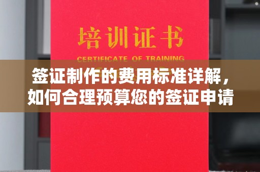 孙吴签证制作的费用标准详解，如何合理预算您的签证申请成本